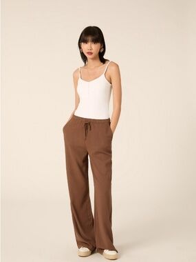 Italy-Sourced Alcott Linen-Blend Palazzo Pants Size M Fits S / Never Worn